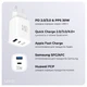 Зарядний пристрій мережевий Make 30W GaN3 Type-C PD3.0 + USB QC4.0 White (MCW-3021GWH) - зображення 6