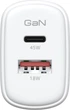 Мережевий зарядний пристрій ArmorStandart Poweraze 45W GaN Type-C + USB-A White (ARM90431) - зображення 8