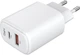 Мережевий зарядний пристрій ArmorStandart Poweraze 45W GaN Type-C + USB-A White (ARM90431) - зображення 3