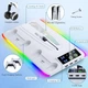 Подставка для PS5 охлаждающая зарядная станция 2 контроллера RGB вентилятор 3 USB порта держатель консоли и аксессуаров - изображение 10
