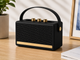 Портативна Bluetooth колонка 5 Вт з FM-радіо, USB, microSD, TWS, Bluetooth 5.1, акумулятор 1200 мА·год, ретро-дизайн Чорний (MX-00009901E) - зображення 3