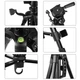 Алюмінієвий штатив Puluz PU3096B 55-139 см трипод з 3D-головою для смартфона та камери - зображення 4