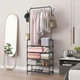 Вешалка для одежды с полками для обуви Clothes Rack Up / Напольная металлическая стойка 170×60×26 см - изображение 2