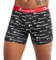 Набор трусов мужских боксеров с удлиненным фасоном Champion Boys' Underwear 3 шт, размер S, цвет черный, светло-серый, резинка красная - изображение 3