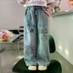 Джинси для дівчаток Hello Kitty 120 блакитні ДК217 - изображение 1