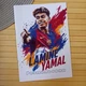 Раскраска Ламин Ямаль Lamine Yamal А5 (31008) - изображение 1