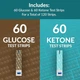 Тестовые полоски GKI KETO-MOJO Blood Glucose and Ketone Test Strips Combo Pack (60 глюкоз + 60 кетонов) - комбо-упаковка - зображення 2