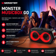 Портативная Bluetooth колонка MONSTER Go M176 80W беспроводная акустика для отдыха дома путешествий природы и заведений мощный звук Блютуз USB TF FM радио длительное время работы совместима с Android iPhone планшетами и ноутбуками - изображение 4