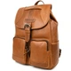 Городской рюкзак HILL BURRY HB4066B кожаный рыжий 45×30×12 см - изображение 3