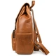 Городской рюкзак HILL BURRY HB4066B кожаный рыжий 45×30×12 см - изображение 4