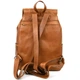 Городской рюкзак HILL BURRY HB4066B кожаный рыжий 45×30×12 см - изображение 5