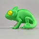 Декоративная фигурка Хамелеон двусторонний из PLA-пластика 85 мм - изображение 4