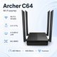 Wi-Fi роутер TP-Link ARCHER C64 Wi-Fi 5 IEEE 802.11ac 5 GHz и 2.4 GHz Черный - изображение 1
