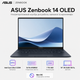 Ноутбук 14" Asus ZenBook 14 OLED UX3405CA-ST1261 Intel Core Ultra 5 225H 16GB 1TB SSD Arc Graphics DOS Ponder Blue (90NB14W1-M01V80) - изображение 1