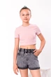 Шорти для дівчинки (підліткові) NoBrand 92 Сірий (p-11230-121403) - изображение 1