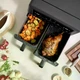 Мультипіч (аерофритюрниця) Cuisinart AIR-TWIN AFD10OBLE Чорна - зображення 5