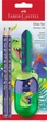 Олівець графітовий Faber-Castell 111519 DINOSAUR BLUE HВ 2шт+гумка+чинка /111519/ - изображение 1