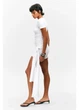 Платье-футболка короткое летнее женское Monki 271282539 L Белое (2727000106867) - изображение 3