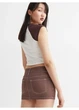 Юбка мини летняя прямая женская H&M 271071419 36 Черная (2727000130435) - изображение 2