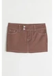 Юбка мини летняя прямая женская H&M 271071419 36 Черная (2727000130435) - изображение 3