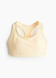 Спортивний топ для фітнесу жіночий H&M 271294038_yellow XL Жовтий (2727000106669) - зображення 6