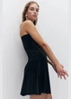 Платье вечернее короткое летнее женское H&M 271250482 XS Черное (2727000100742) - изображение 4