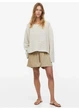 Шорты для беременных H&M 271116191 XS Оливковые (2727000135218) - изображение 1