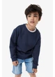 Дитячий теплий світшот на флісі для хлопчика H&M 271173514 110 см Темно-синій (2727000110376) - зображення 2