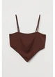 Топ жіночий H&M 270999916_brown M Коричневий (2727000125042) - зображення 1
