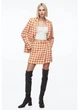 Юбка мини осенняя женская H&M 271144700 50 Оранжевый/Белый (2727000138097) - изображение 2