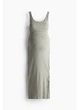 Платье для беременных длинное летнее женское H&M 271215647 M Зеленое (2727000137533) - изображение 1