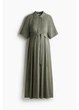 Платье-рубашка для беременных длинное летнее женское H&M 271255734 2XL Хаки (2727000108908) - изображение 4