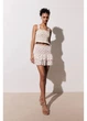 Спідниця міні літня жіноча H&M 271221672 XS Кремовий/Червоний (2727000119911) - зображення 3