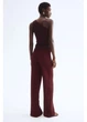 Брюки женские H&M 271195434 L Бордовые (2727000133849) - изображение 2