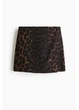 Юбка мини летняя женская H&M 271288135_leo 34 Коричневый/Леопардовый (2727000133993) - изображение 5
