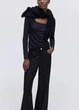 Лонгслив женский H&M 271089811 S Черный (2727000110215) - изображение 1