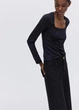 Лонгслив женский H&M 271089811 S Черный (2727000110215) - изображение 2