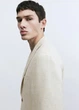 Піджак чоловічий H&M 271262253 58 Бежевий (2727000107239) - зображення 4