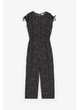 Подростковый летний комбинезон для девочки H&M 271145348 170 см Темно-серый/Цветы (2727000125288) - изображение 1