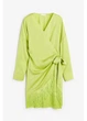 Платье на запах короткое осеннее женское H&M 271182654 L Салатовое (2727000126704) - изображение 2