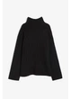 Светр в'язаний зимовий теплий оверсайз жіночий H&M 271179932_black M Чорний (2727000095611) - зображення 1