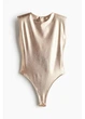 Боди-блузка женская H&M 271244744 XS Золотистая (2727000131524) - изображение 1