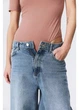 Боди-футболка женская H&M 271154640_pudra M Пудровая (2727000130527) - изображение 2
