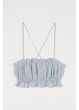 Топ женский H&M 271003481 L Светло-серый (2727000115722) - изображение 4