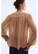 Блузка жіноча H&M 271304752 3XL Коричнева (2727000132620) - зображення 3