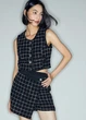 Юбка мини осенняя прямая женская H&M 271253376 38 Черный/Белый (2727000093617) - изображение 2