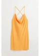 Платье короткое летнее женское H&M 271090688 S Оранжевое (2727000137076) - изображение 2