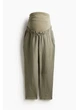 Брюки для беременных женские H&M 271209799 XL Хаки (2727000132804) - изображение 4