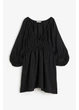 Платье короткое летнее женское H&M 271178300 L Черное (2727000129231) - изображение 1