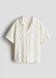 Дитяча сорочка для хлопчика H&M 271257185_cream 110 см Кремова (2727000143077) - зображення 1
